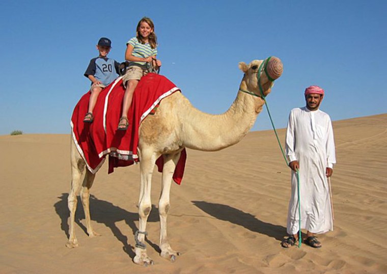 A ride in the dunes near Dubai, the main city of the United Arab Emirates.